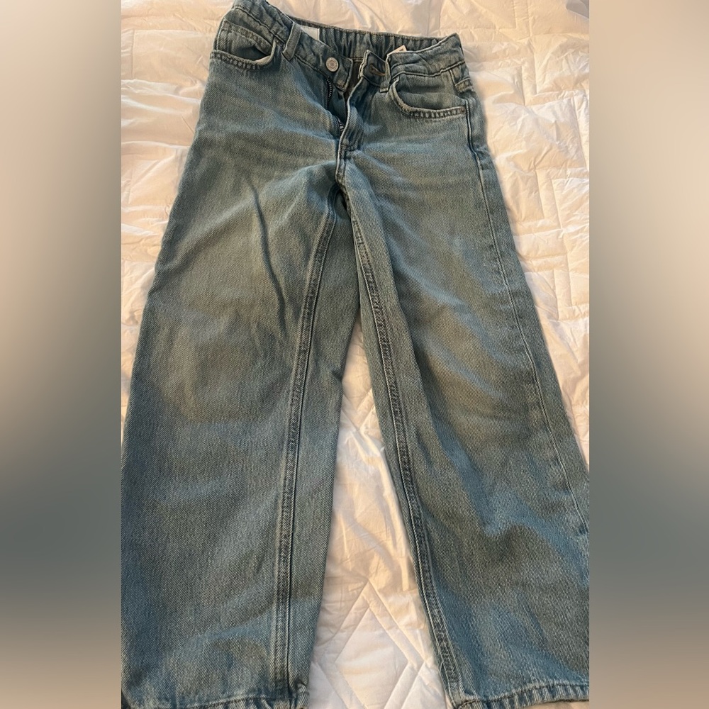 Zara Girls Baggy Wide Leg Jeans